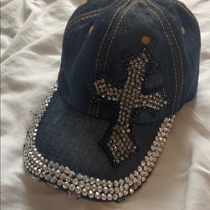 Ladies jean bling hat